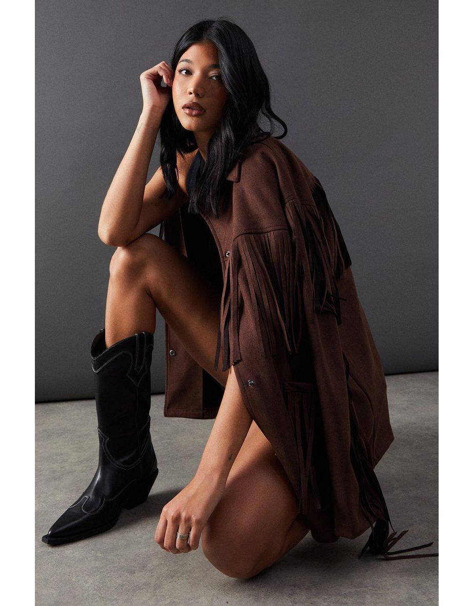 Faith For Warehouse: Leather Stitched Western Boots