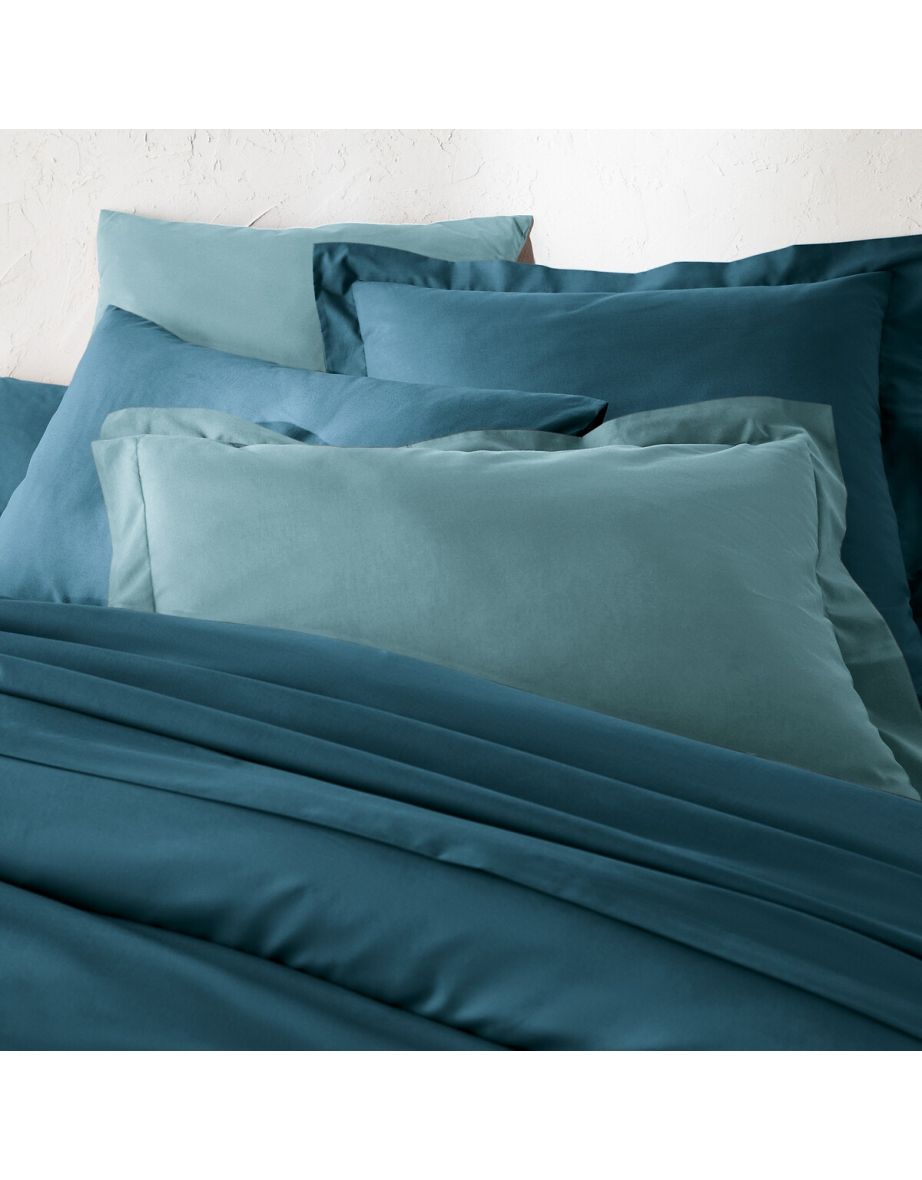 Scenario Plain Polycotton Bolster Pillowcase - 3