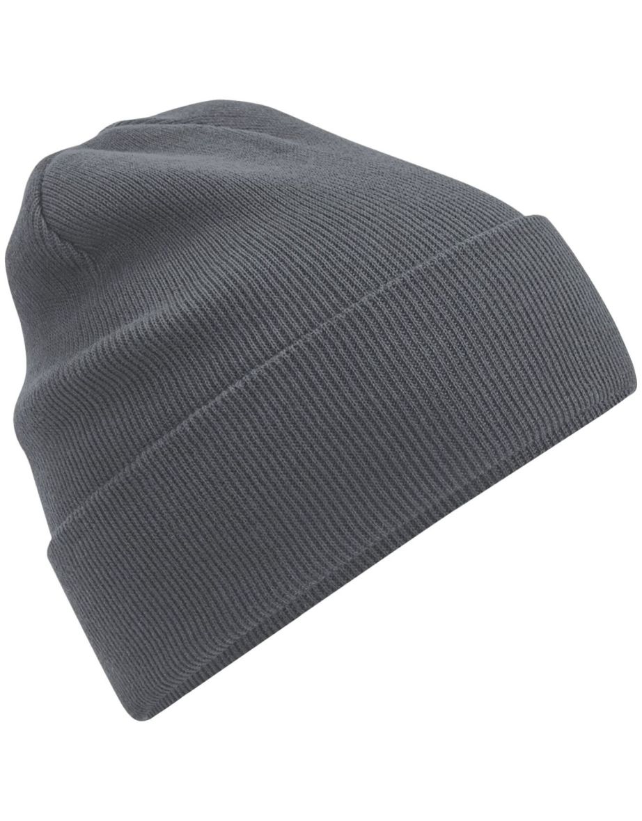 Beechfield Original Organic Cotton Cuffed Beanie - Graphite
