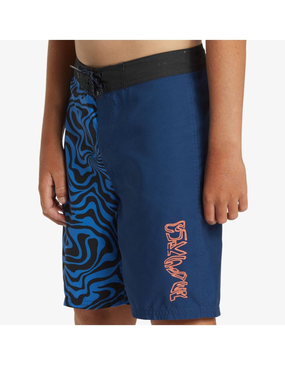 Quiksilver Kids Everyday Warped 17" Swim Summer Beach Swimming Board Shorts - 3