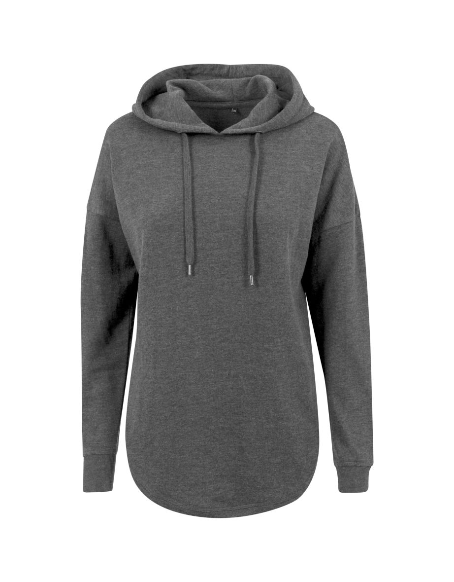 Womens/Ladies Oversized Hoodie - Charcoal