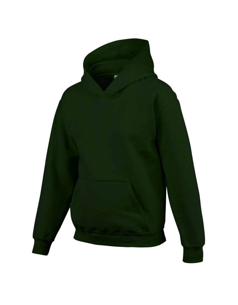 Gildan Childrens/Kids Heavy Blend Hoodie - Forest - 2