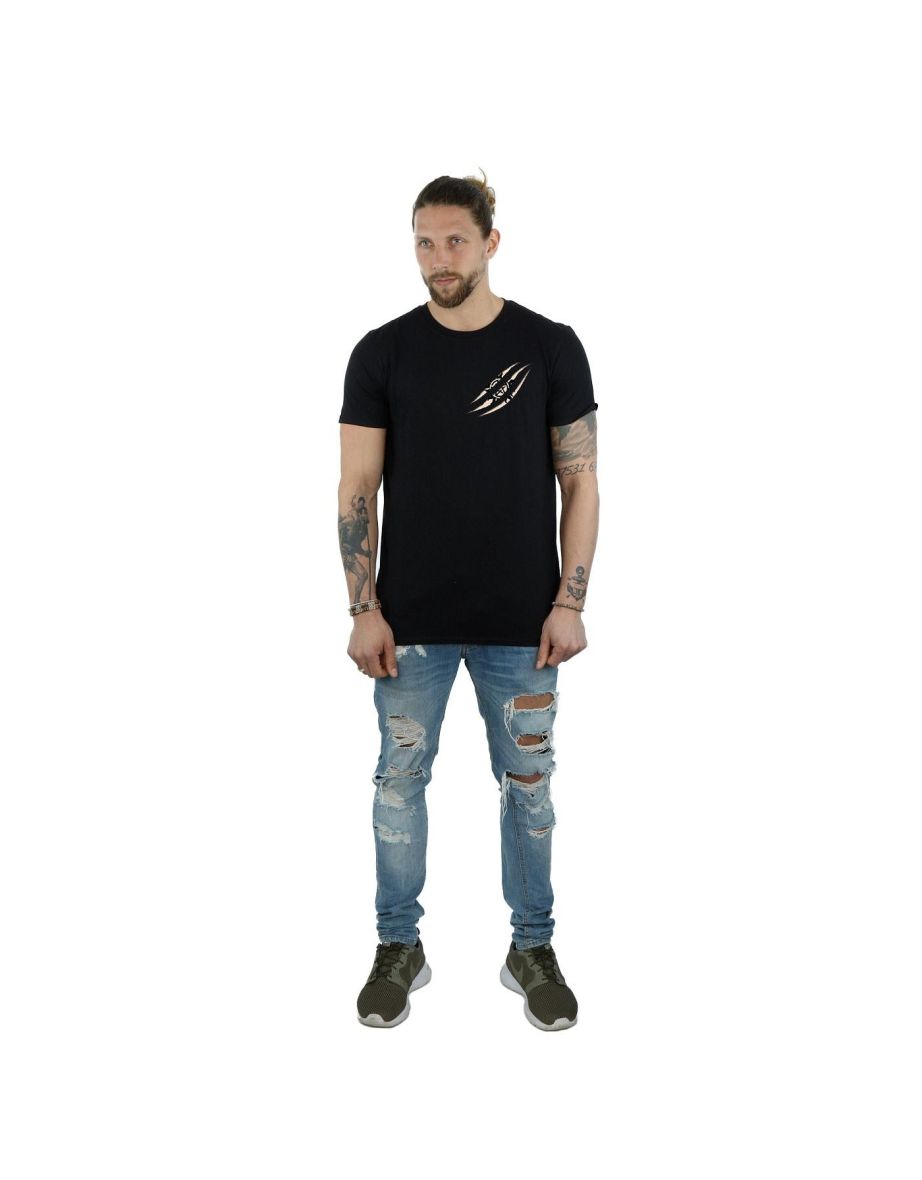 Supernatural Mens Symbol Scratch T-Shirt - Black - 3