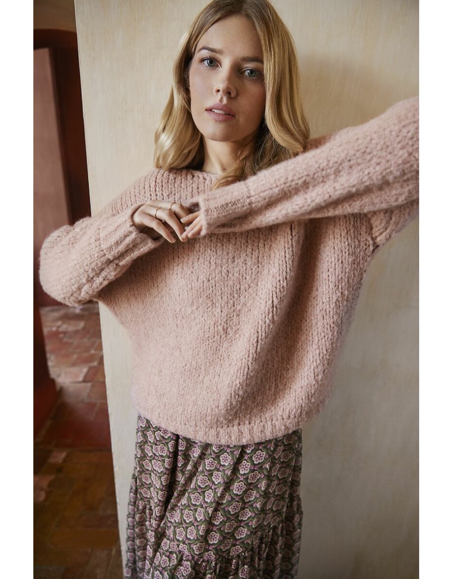 Oversized Boat Neck Jumper/Sweater - 5