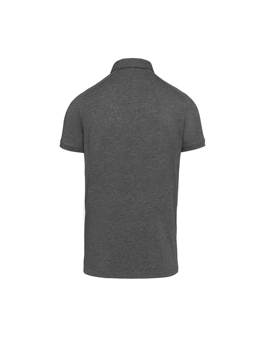 Kariban Mens Jersey Knit Polo Shirt - Grey Heather - 1