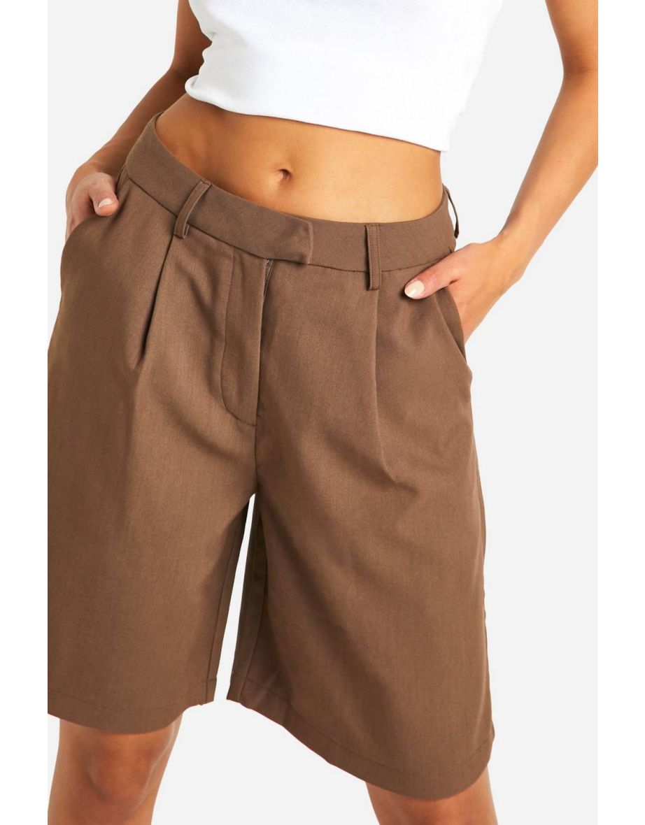 Longline Tailored Bermuda Short - taupe - 3