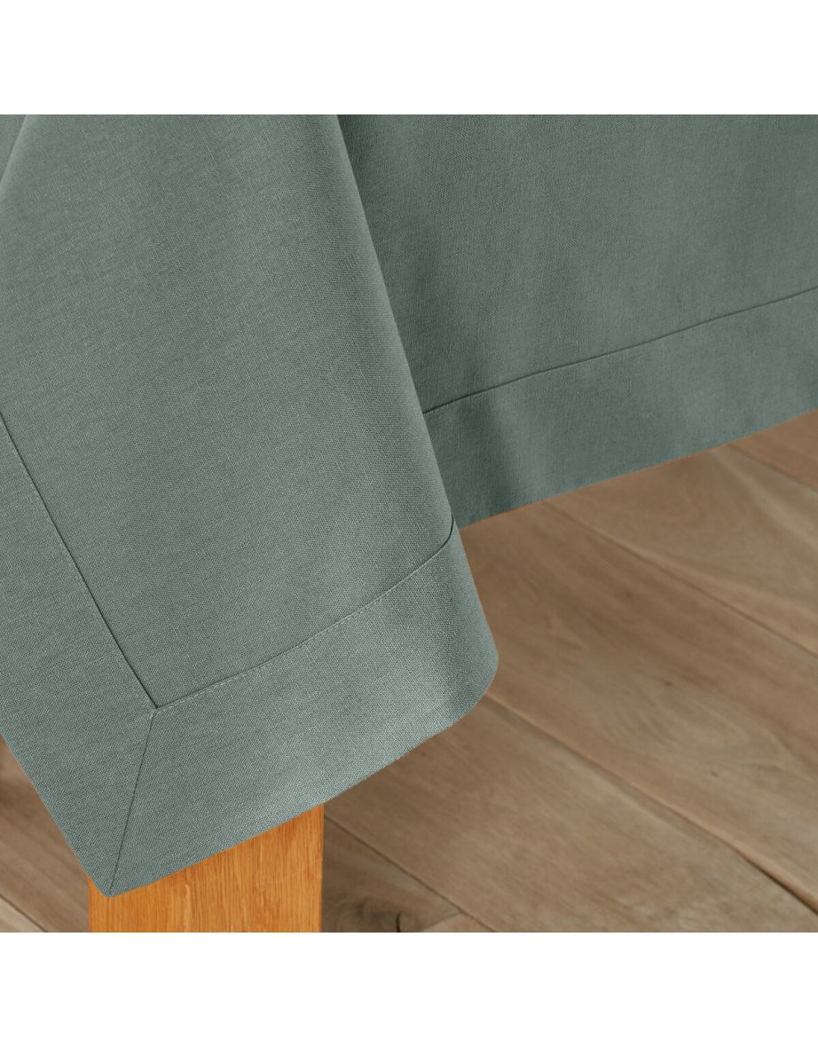 Border Linen Blend Tablecloth - 2