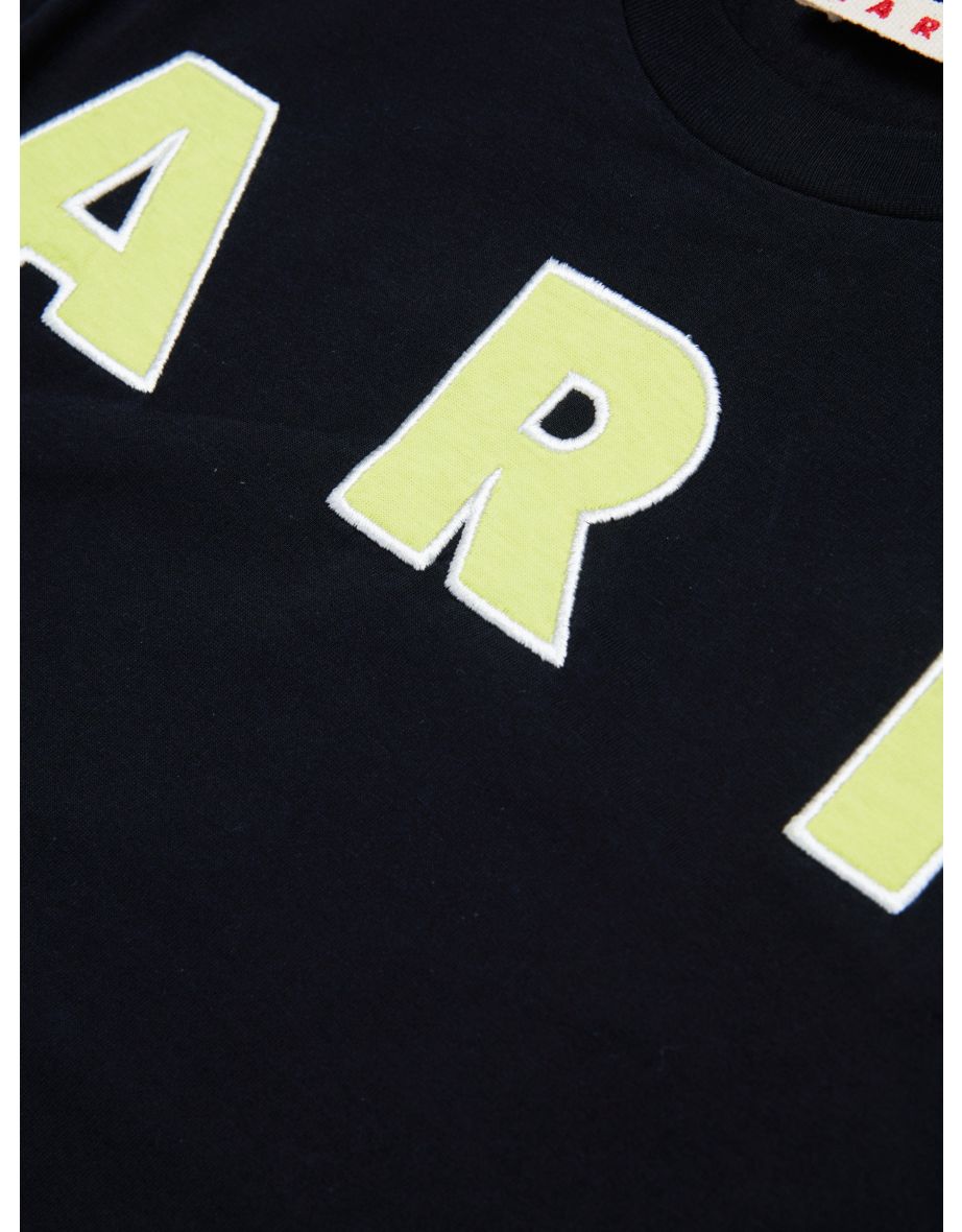 MARNI Kids Logo T-Shirt in Black - 3