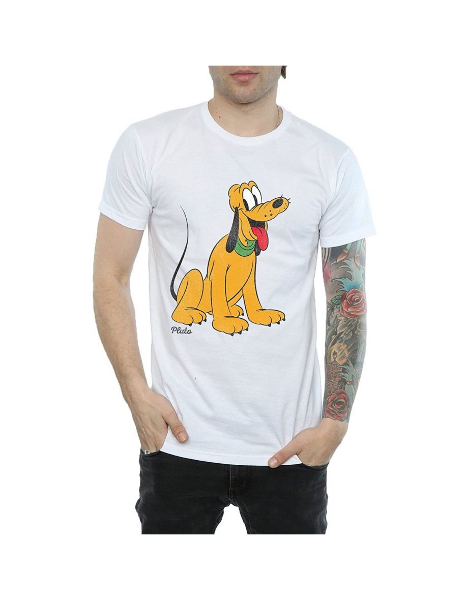 Disney Mens Classic Pluto Cotton T-Shirt - 3