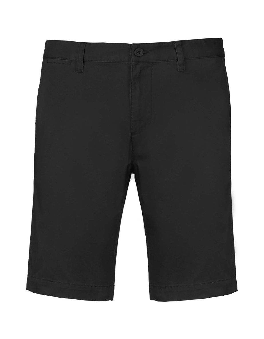 Kariban Mens Chino Bermuda Shorts - Black