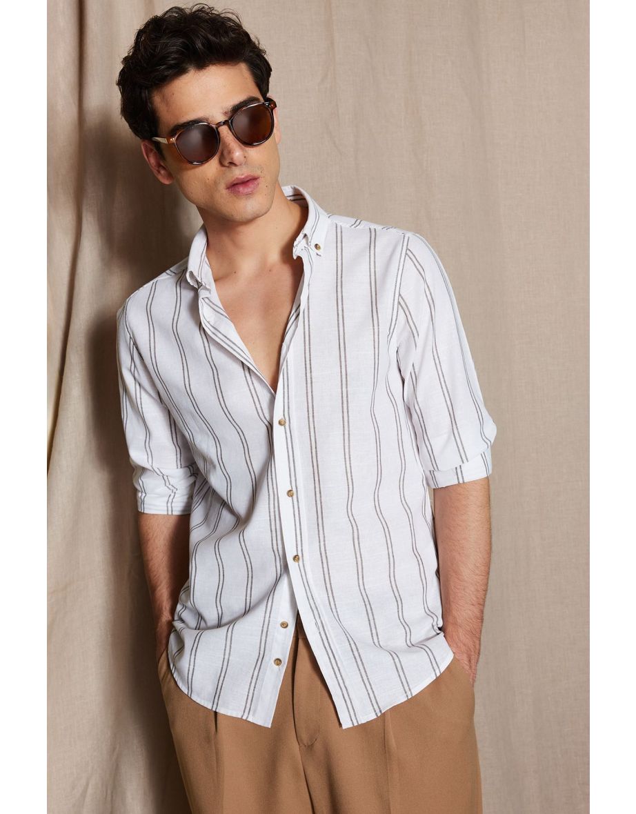 Shirt - Green - Slim fit