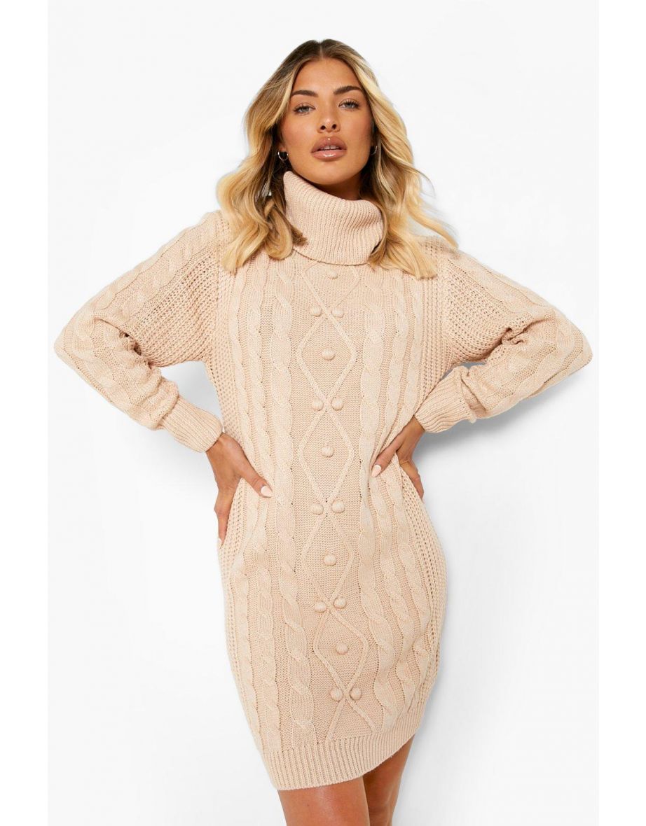 High neck jumper dress hotsell