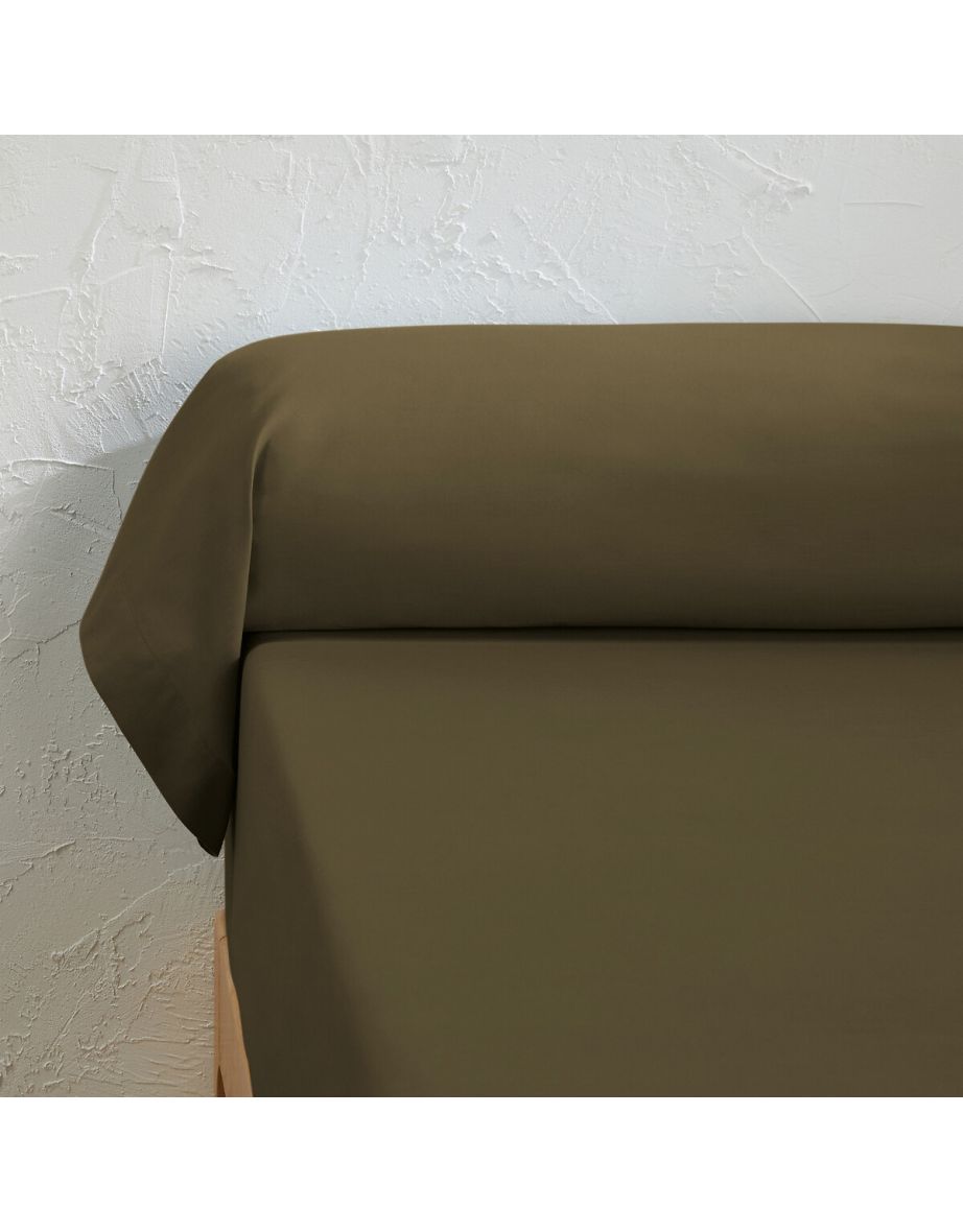 Scenario Plain 100% Organic Cotton Percale 200 Thread Count Bolster Pillowcase