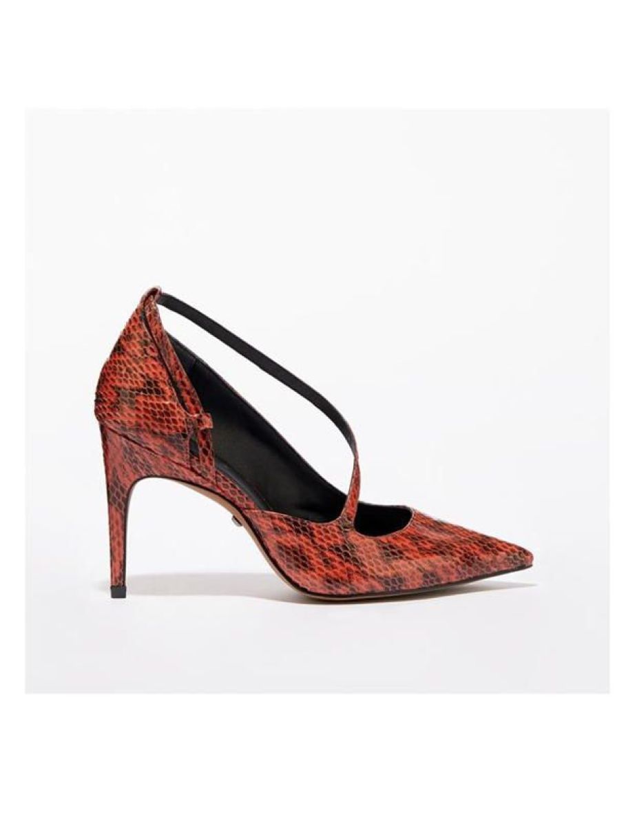 Women's Reiss Geniveve Court Shoes in Orange