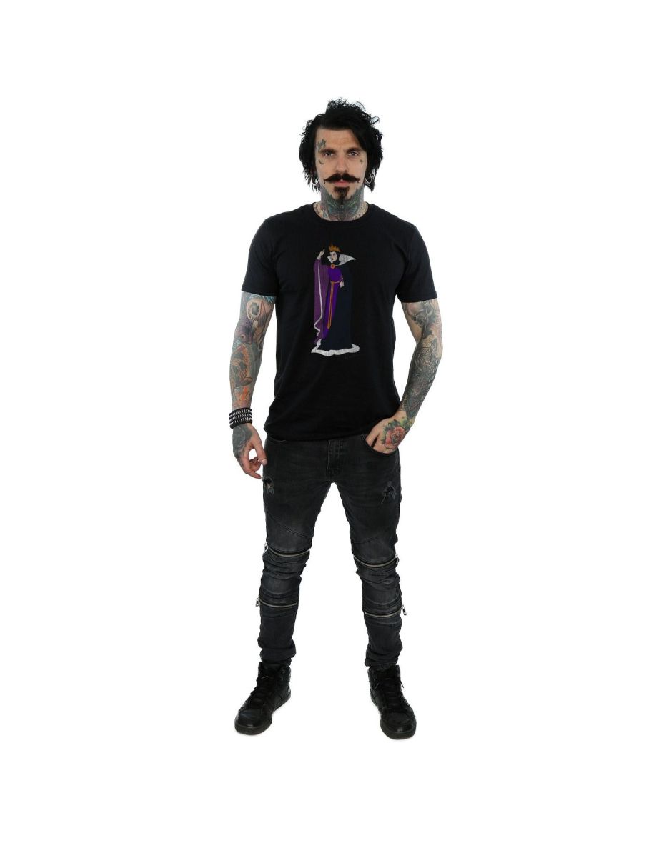 Disney Mens Snow White Classic Evil Queen Grimhilde T-Shirt - Black - 3