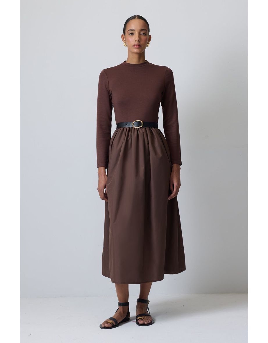 PLEATED DETAILED DRESS
