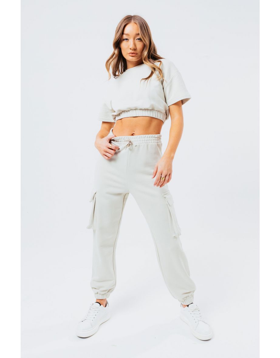 Cargo joggers and crop top online set