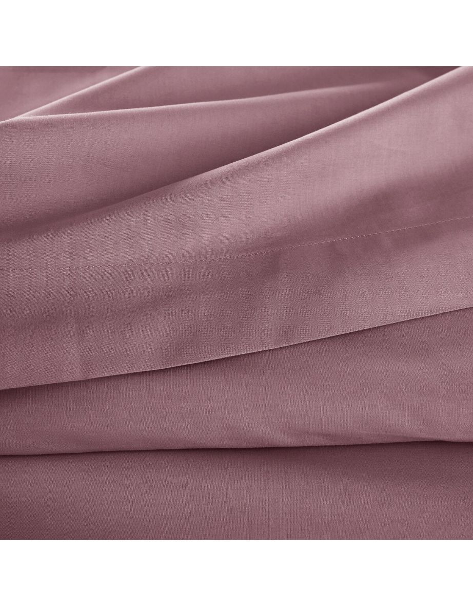 Best Quality Plain 100% Cotton Percale 200 Thread Count Flat Sheet - 3