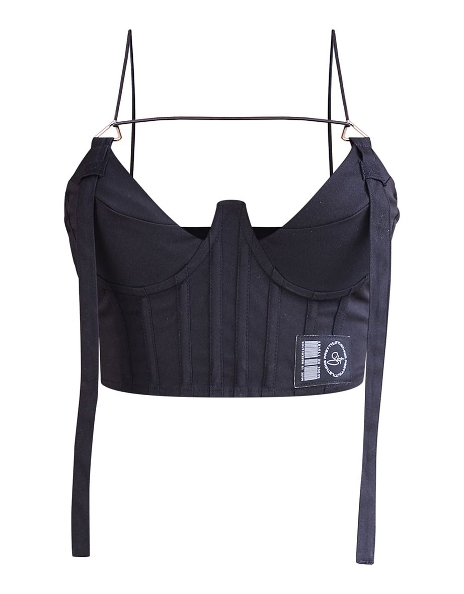 PRETTYLITTLETHING Shape Black Buckle Detail Cargo Corset - 3