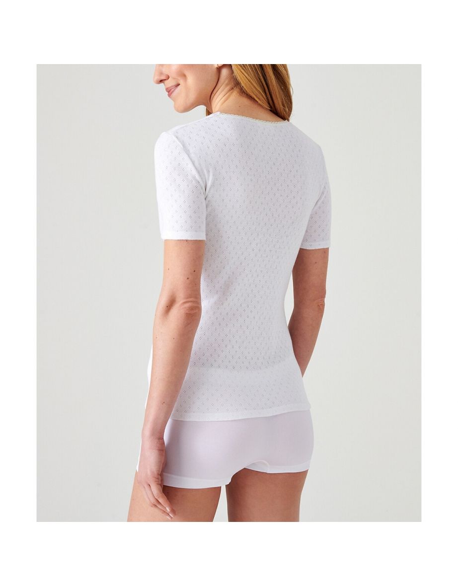 Thermolactyl Fancy T-Shirt with Lace Neckline, Grade 4 - 3