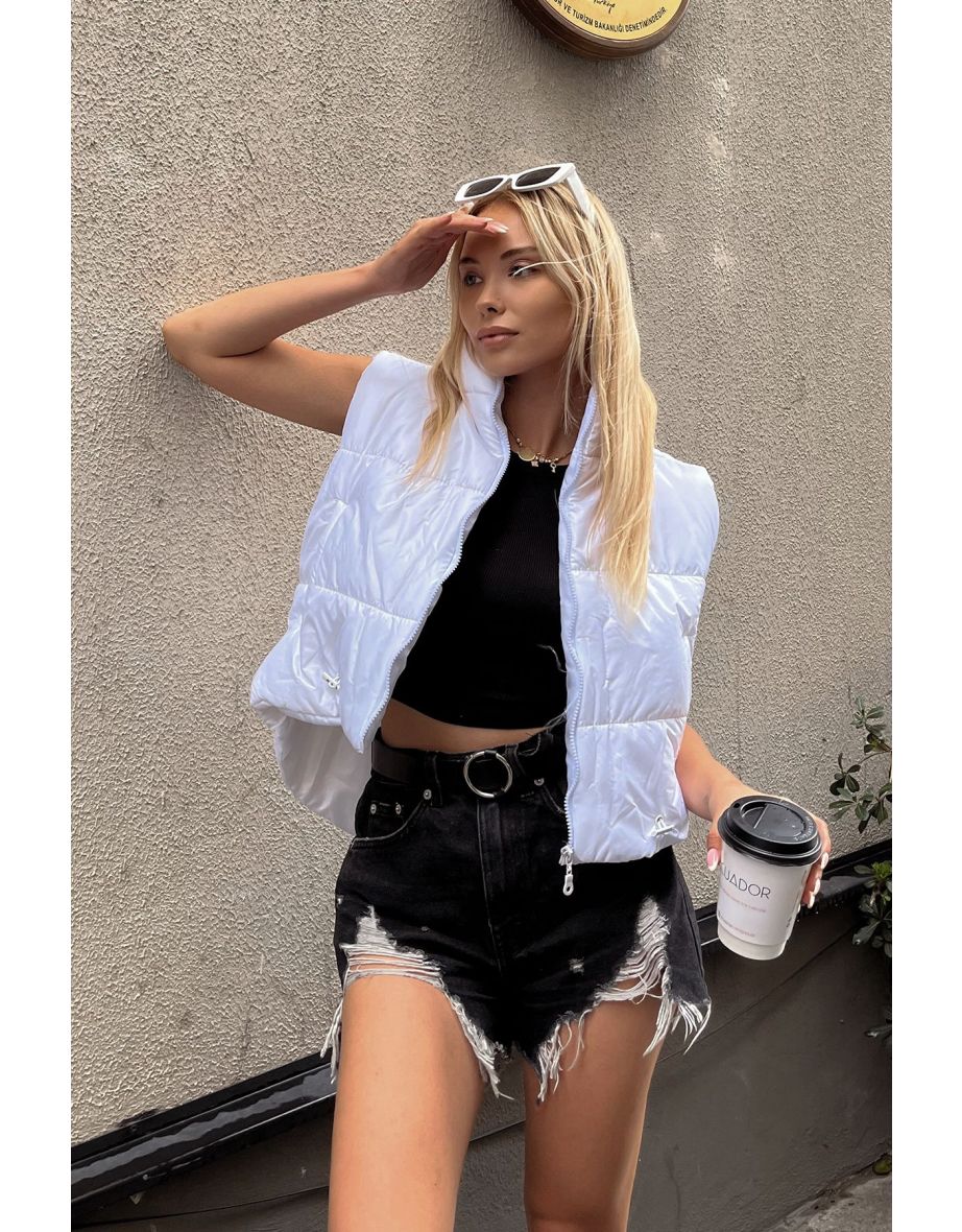Vest - White - Puffer - 5