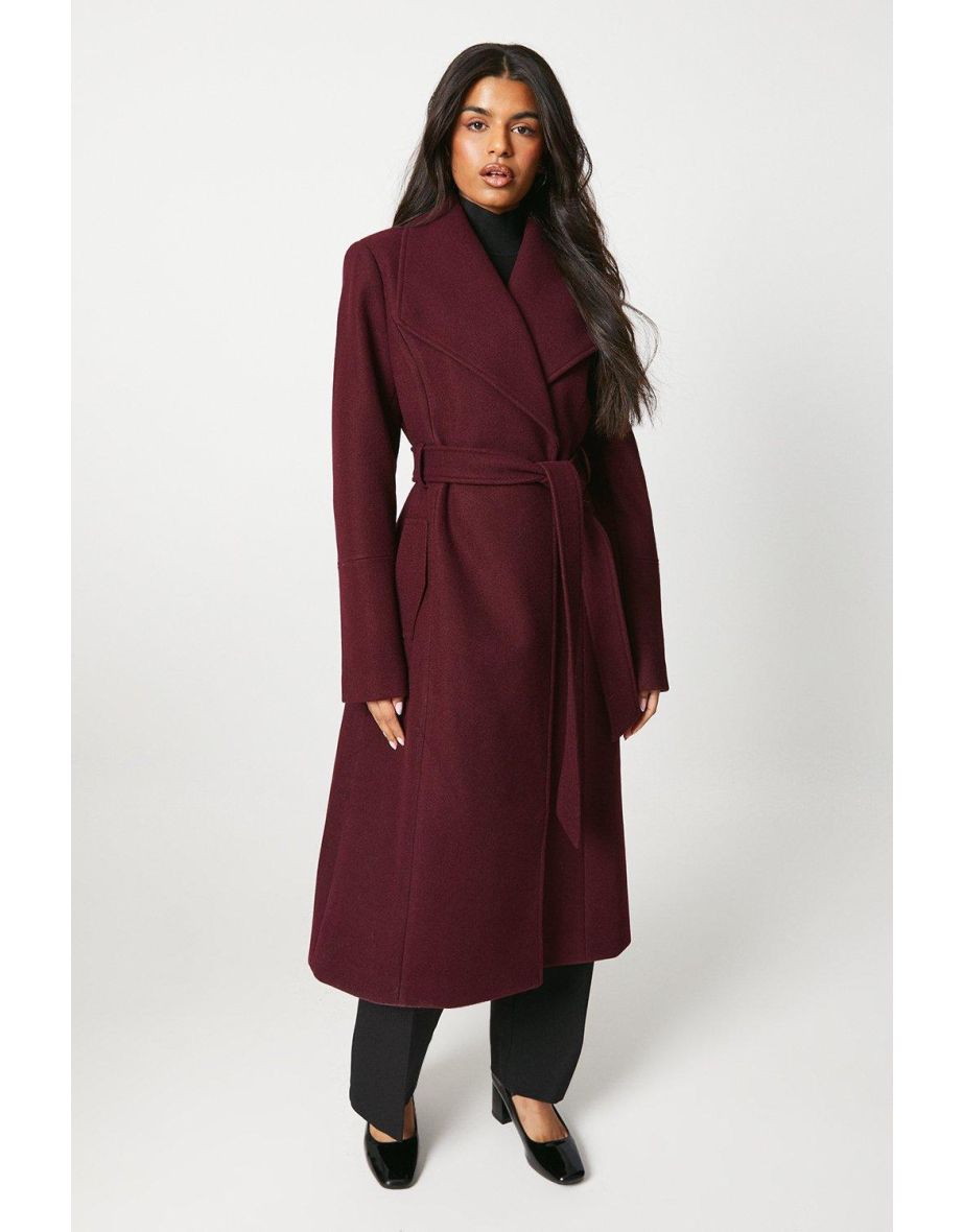 Petite wrap coat hotsell