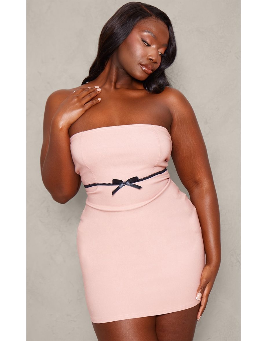 Baby pink tight dress best sale