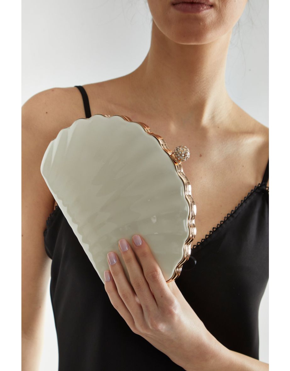 Pearl Shell Box Clutch-Bag - 3