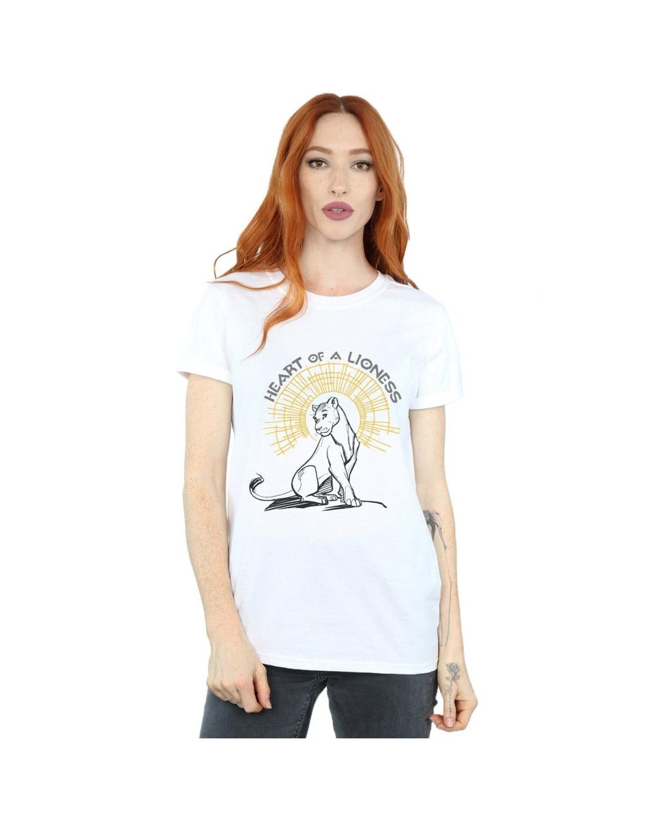 Disney Womens/Ladies The Lion King Movie Heart Of A Lioness Cotton Boyfriend T-Shirt