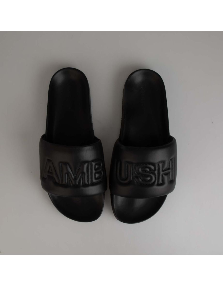 Men's Ambush Quilted Sliders in Black - 5