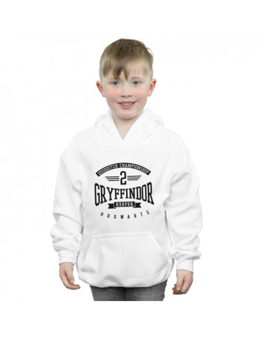 Shop Harry Potter Boys Gryffindor Keeper Cotton Hoodie White Online in Bahrain VogaCloset