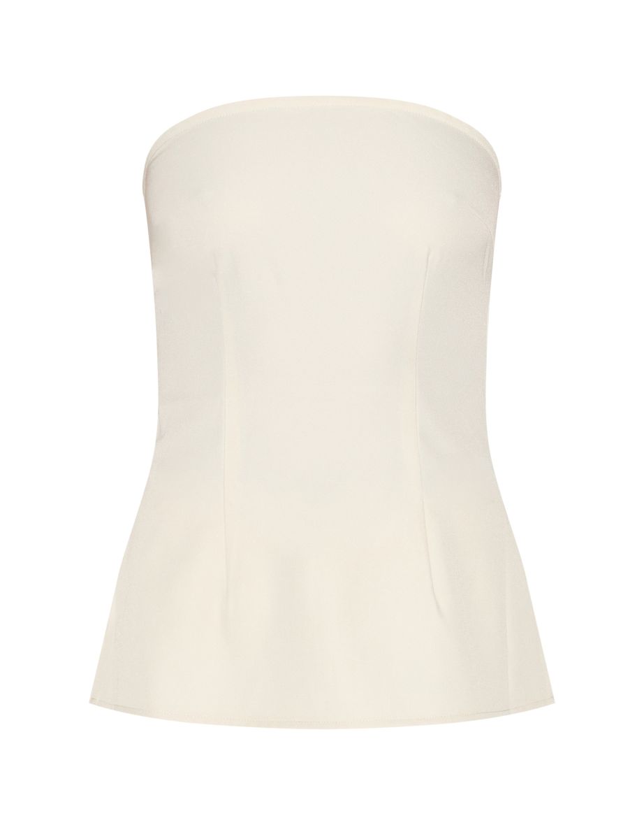 Tall Almond Cinched Longline Bandeau Top - 4