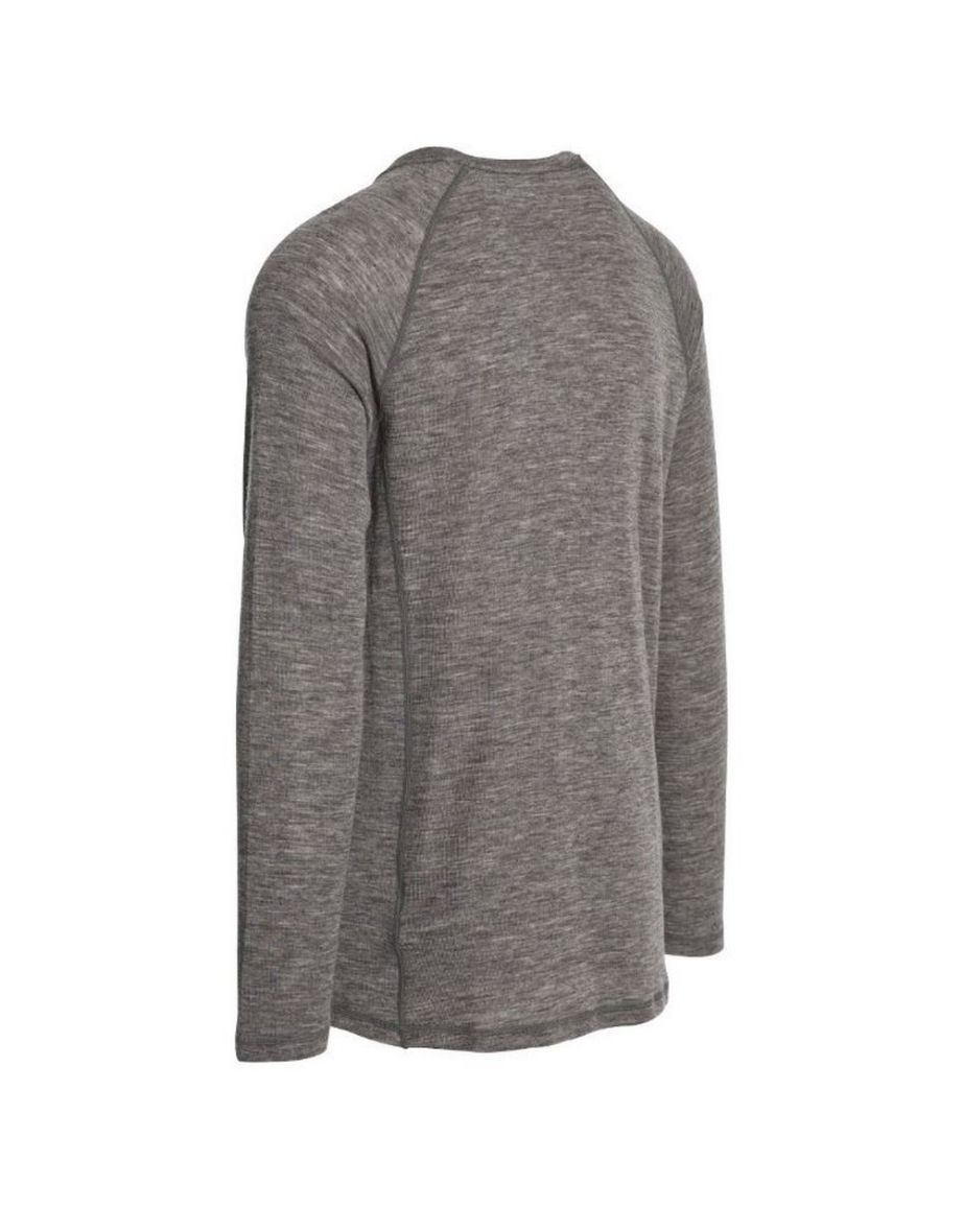 Trespass Mens Wexler Merino Base Layer Top - Dark Grey Marl - 1