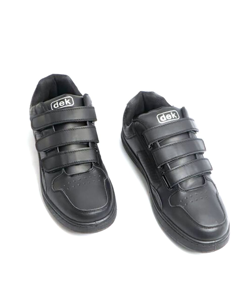 Dek Mens Charing Cross Touch Fastening Trainers - Black - 3