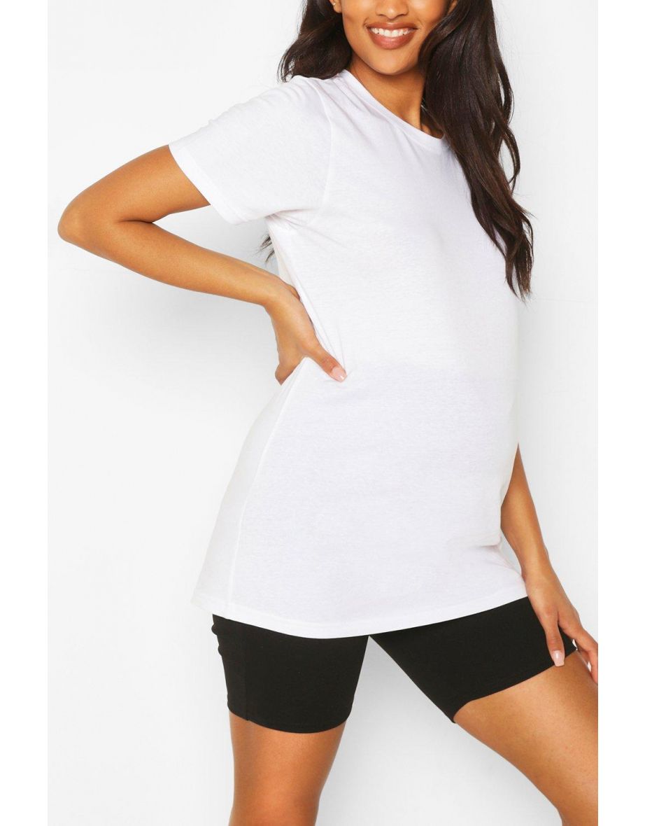 Maternity Cotton T-Shirt - white