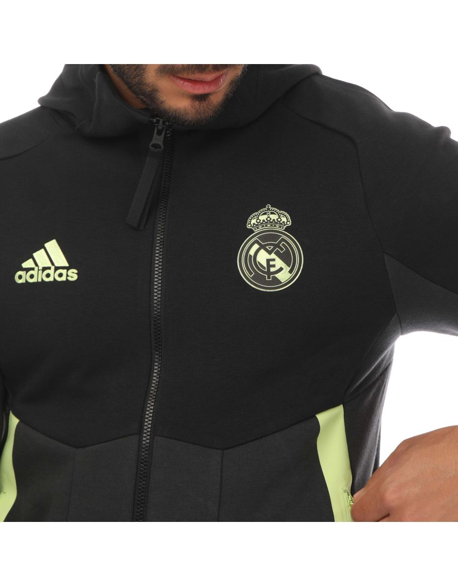 Men's adidas Real Madrid 2022/23 European Anthem Jacket in Black - 3