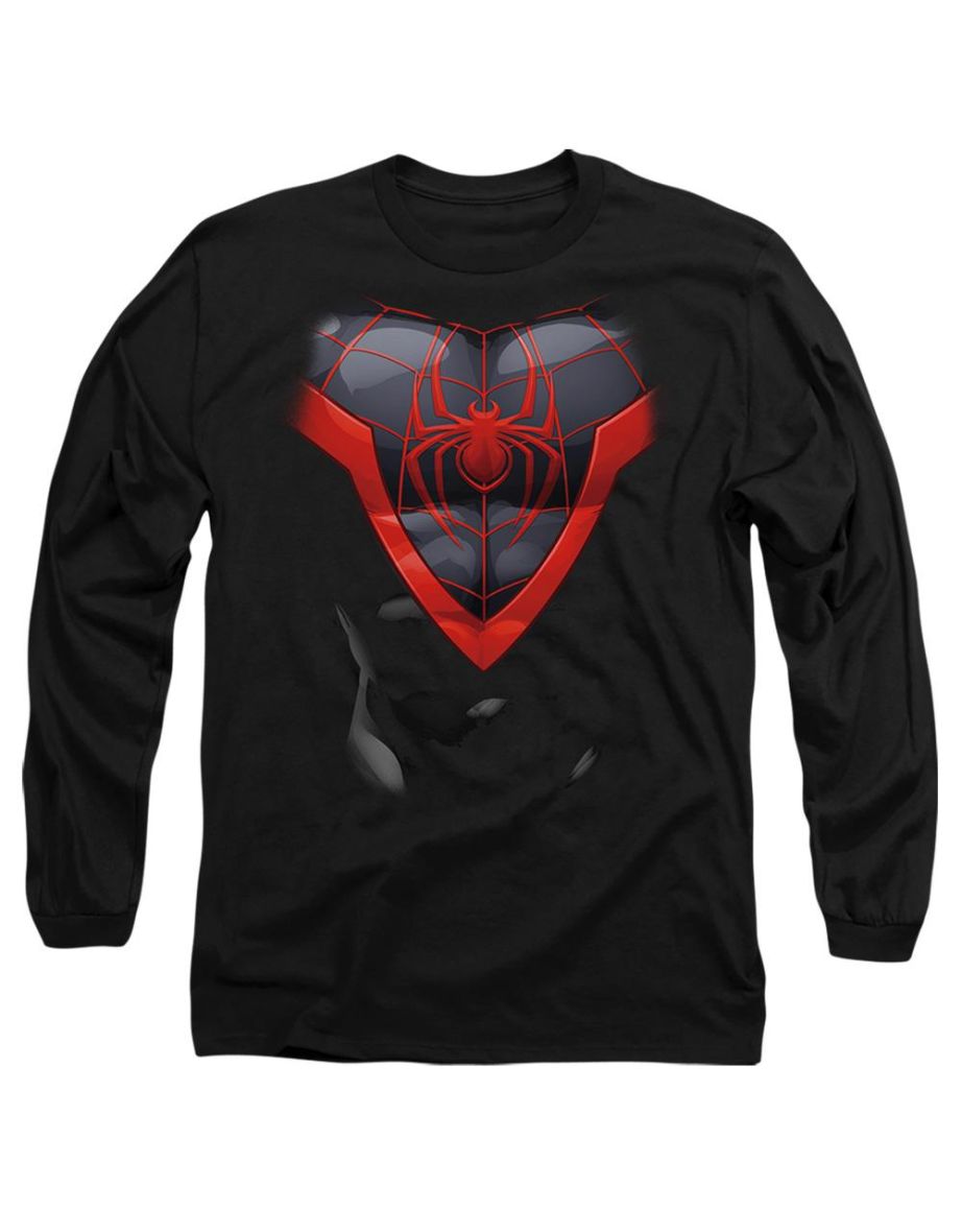 Spider-Man   Adult Miles Morales Costume T-Shirt - Black