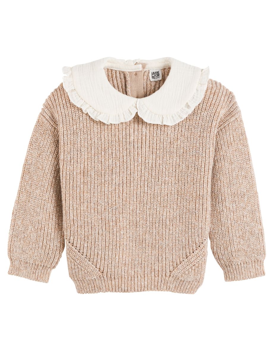 Peter Pan Collar Jumper/Sweater in Fine Knit