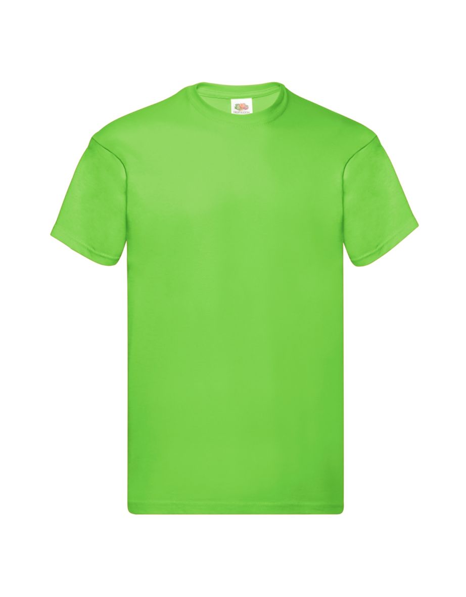 Fruit Of The Loom Mens Original Short Sleeve T-Shirt - Lime