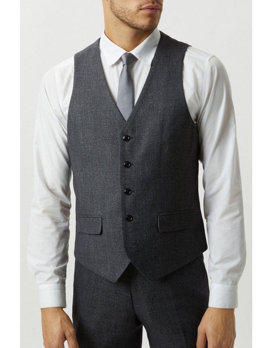 Burton grey cheap waistcoat