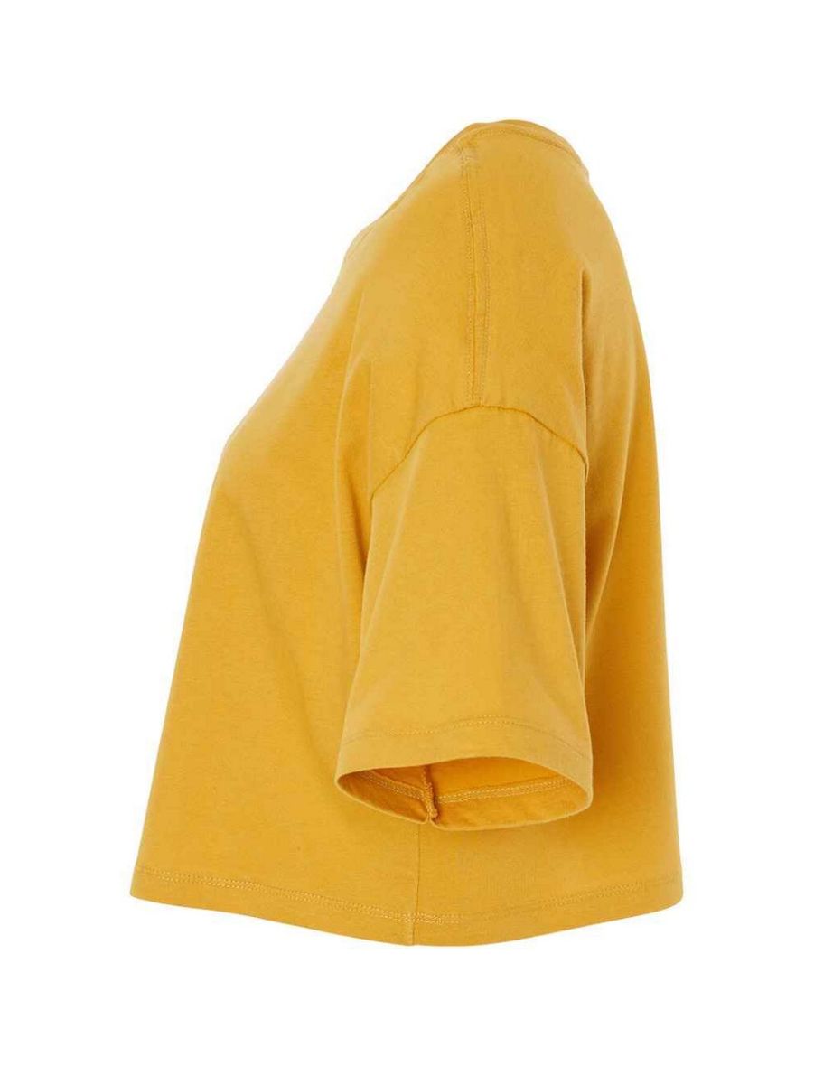 Bella + Canvas Womens/Ladies Jersey Cropped Crop T-Shirt - Mustard - 1
