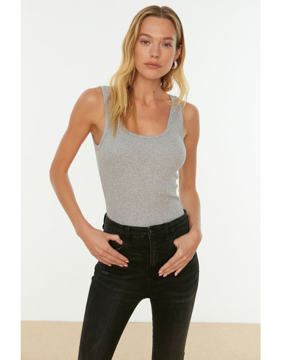 Camisole - Gray - Regular fit