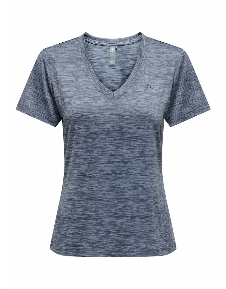 Core Life Sports T-Shirt with V-Neck and Short Sleeves