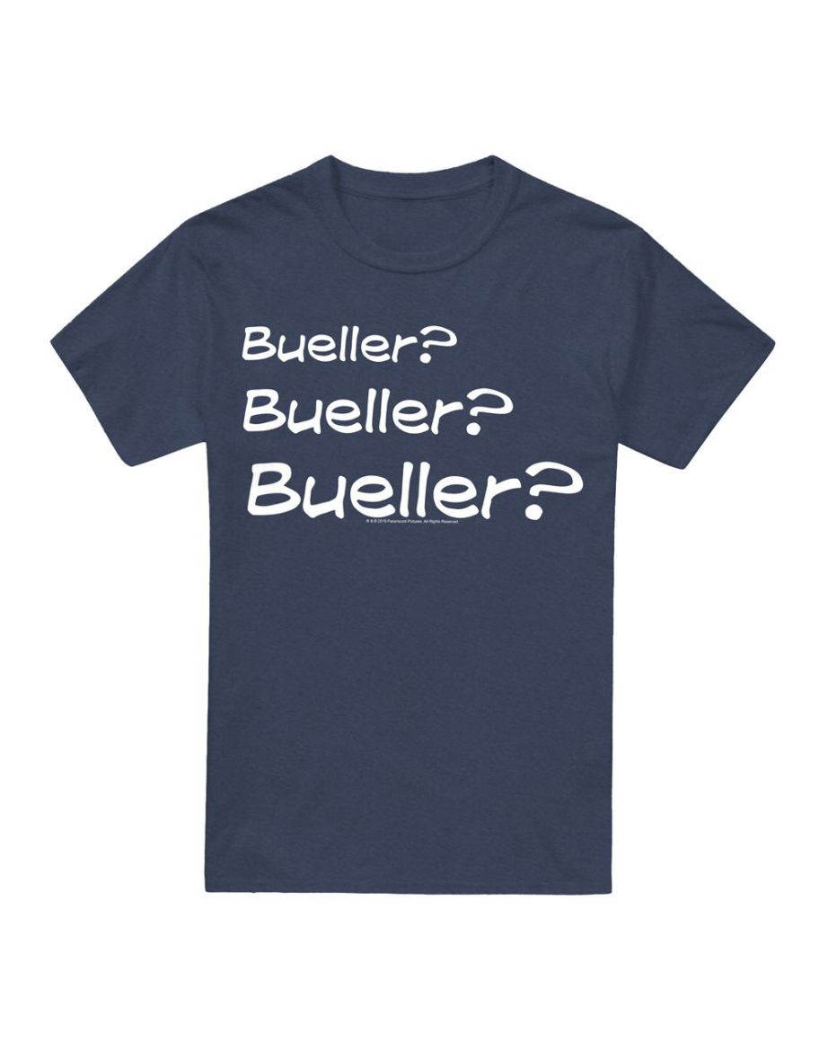 Ferris Bueller´s Day Off Unisex Adult Bueller? T-Shirt - Navy