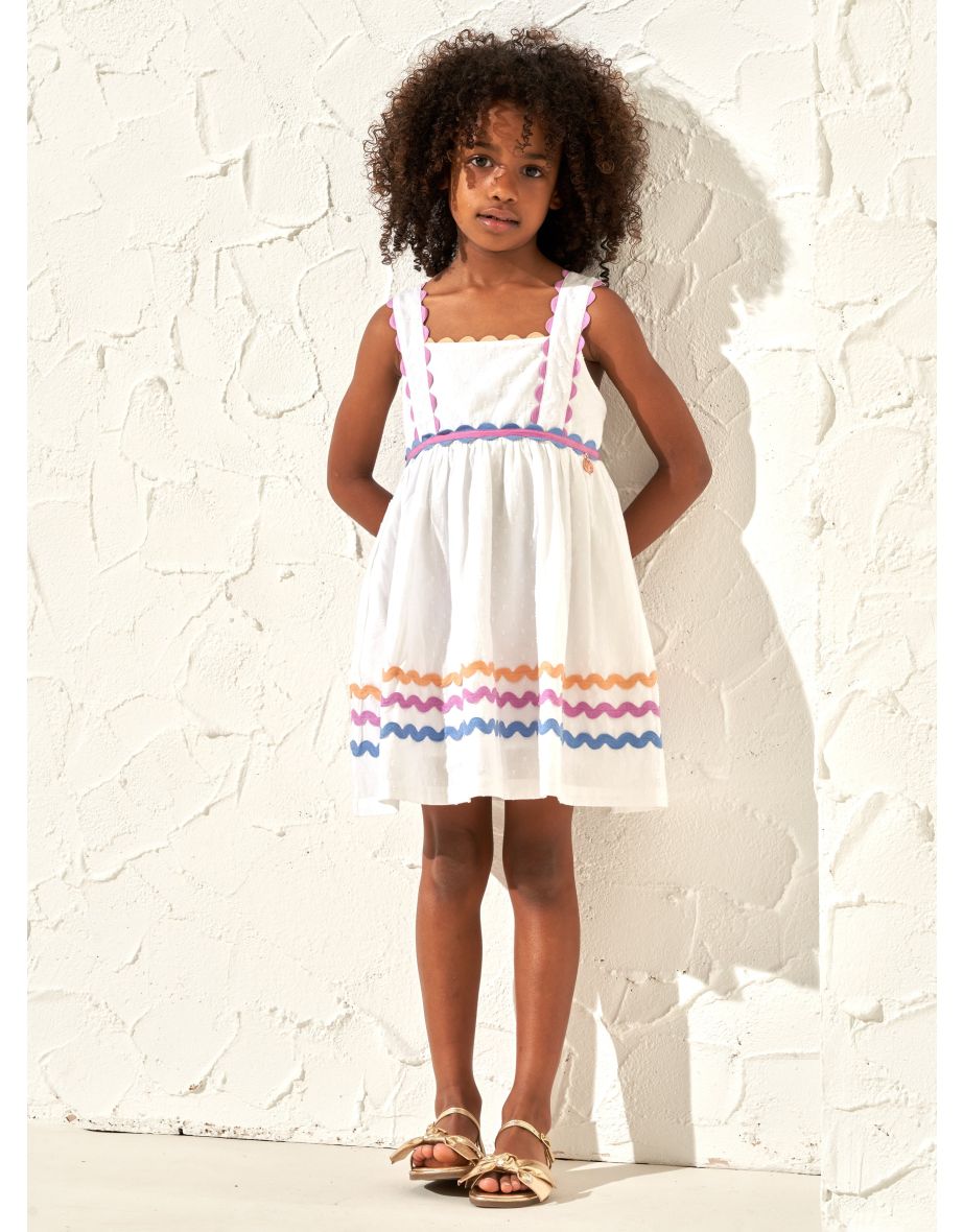 Lia White Rik Rak Dress
