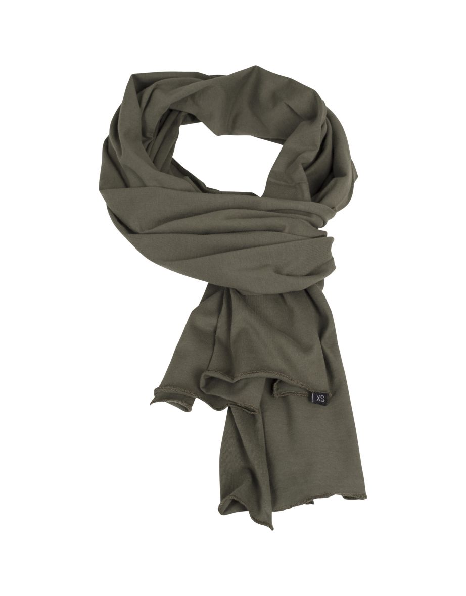 Adults Unisex Jersey Scarf - Olive