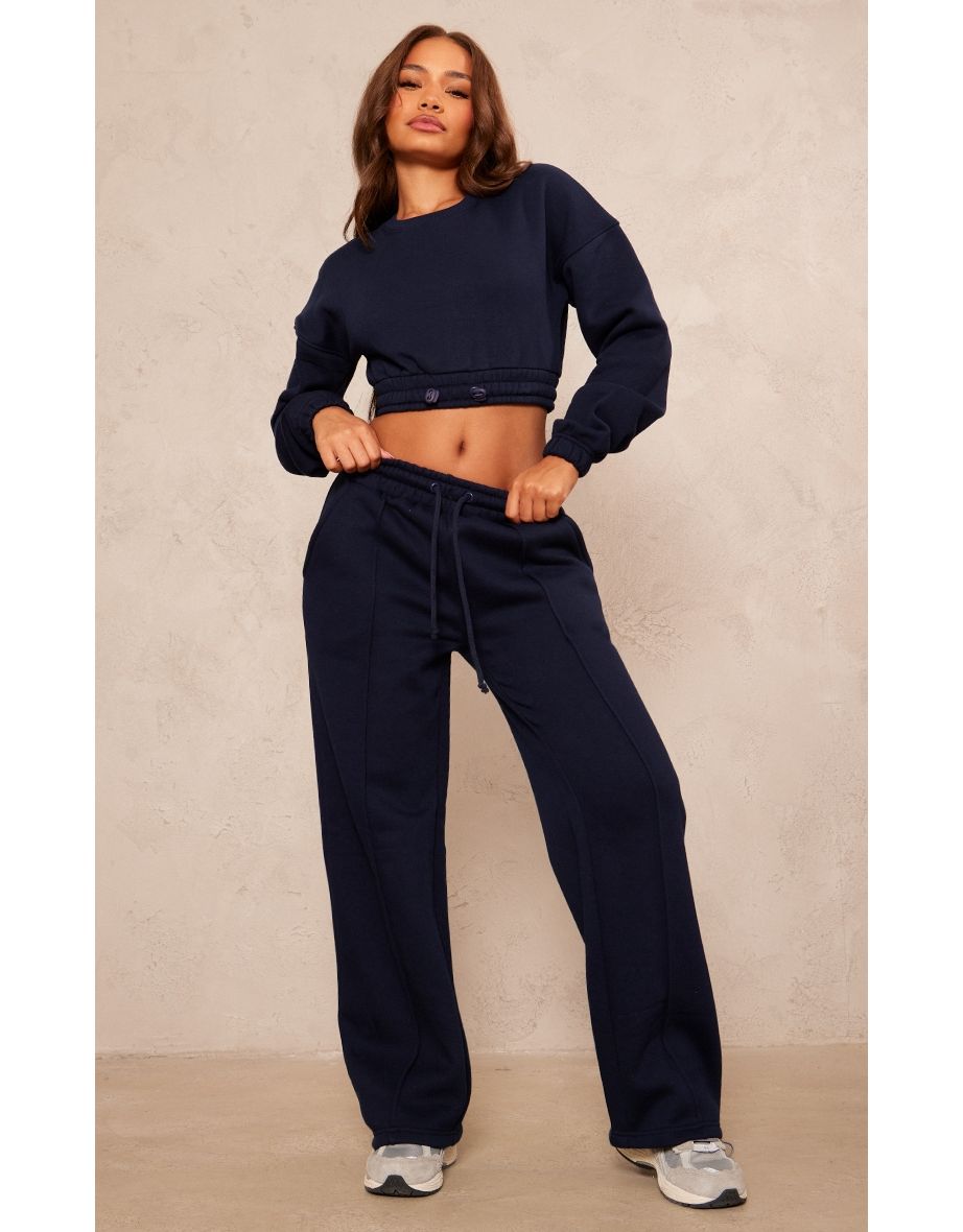 Petite navy joggers sale