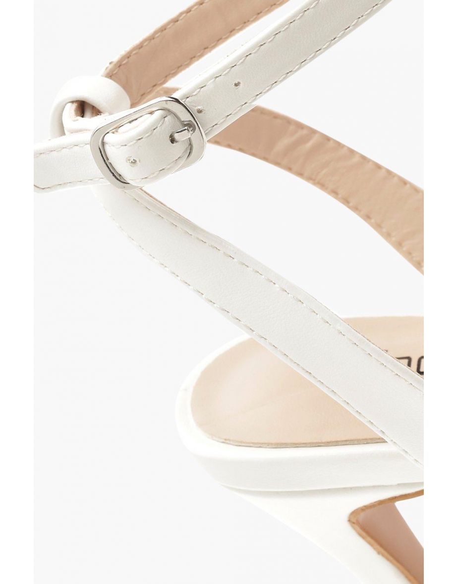 Low Heel Basic 2 Parts - white - 3