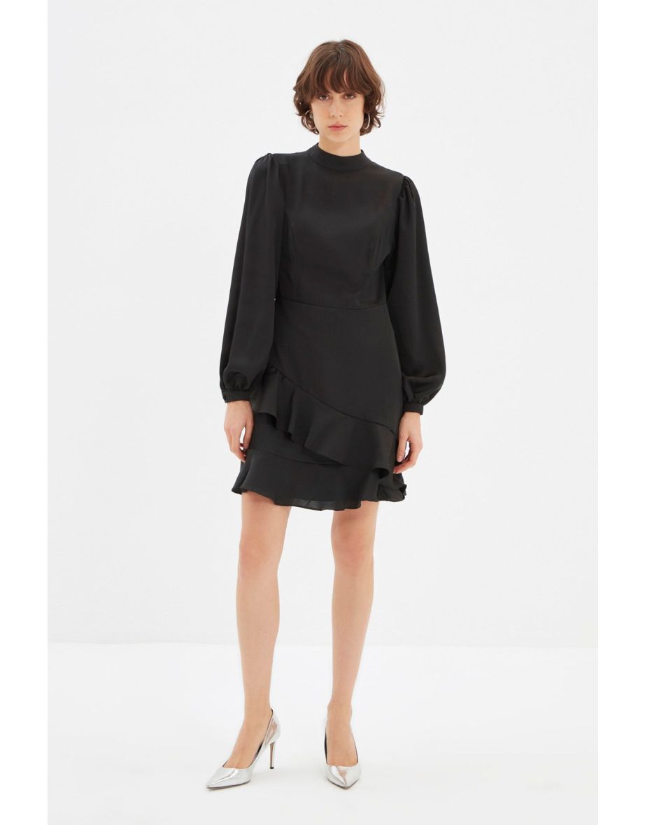 Black Ruffle Dress
