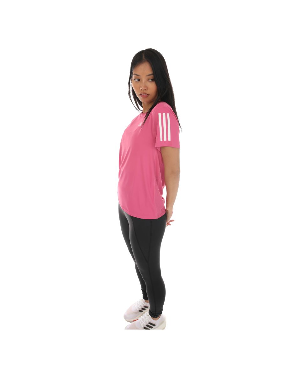 Women's adidas Own The Run T-Shirt in Pink - 3